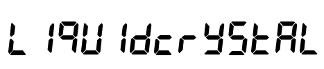 LiquidCrystal Font Image