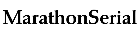 MarathonSerial Font Image