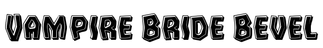 Vampire Bride Bevel Font Image