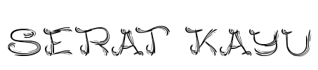 SERAT KAYU Font Image