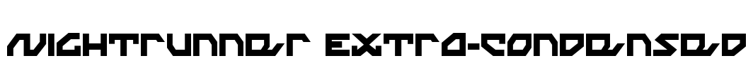 Nightrunner Extra-Condensed Font Image