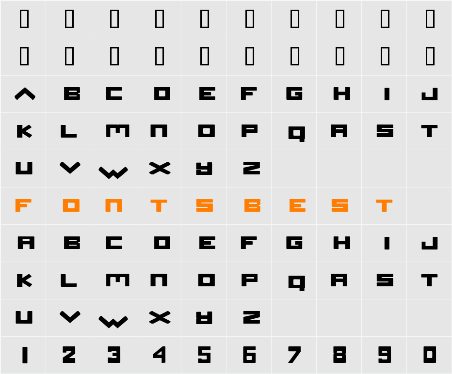 Stereo Saturn Character Map