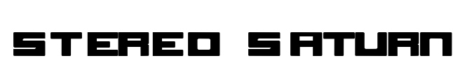 Stereo Saturn Font Image
