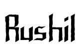 Rushil Font Image