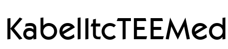 KabelItcTEEMed Font Image