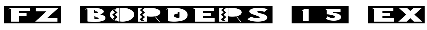 FZ BORDERS 15 EX Font Image