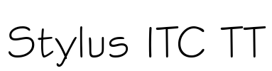 Stylus ITC TT Font Image