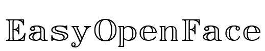 EasyOpenFace Font Image