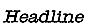 Headline Font Image