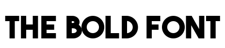 The Bold Font Font Image