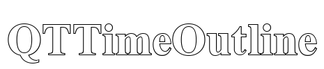QTTimeOutline Font Image