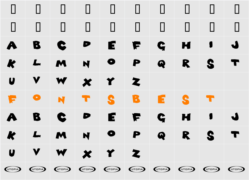 Light Character Map