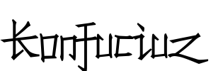 Konfuciuz Font Image