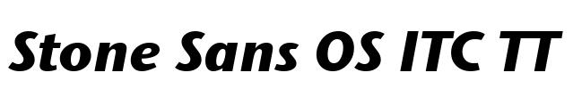 Stone Sans OS ITC TT Font Image