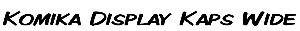 Komika Display Kaps Wide Font Image