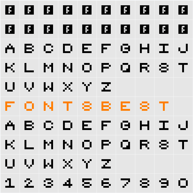 8_bit_1_6 Character Map