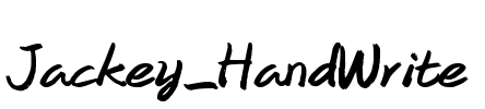 Jackey_HandWrite Font Image