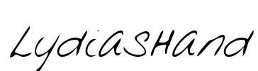 LydiasHand Font Image