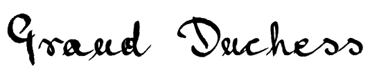 Grand Duchess Font Image