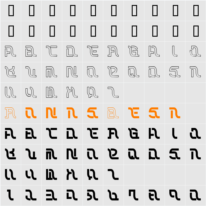GROSSFADERS CH02 Character Map