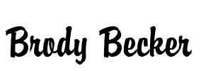 Brody Becker Font Image