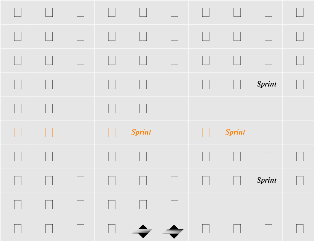 Sprint Character Map