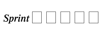 Sprint Font Image