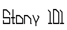 Stony 101 Font Image