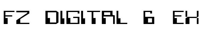 FZ DIGITAL 6 EX Font Image