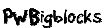 PWBigblocks Font Image