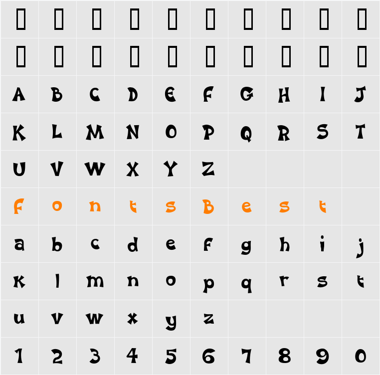 Karaoke Superstar BV Character Map