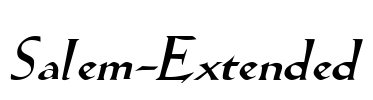 Salem-Extended Font Image