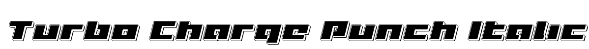 Turbo Charge Punch Italic