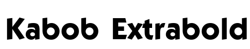 Kabob Extrabold Font Image