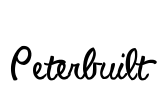 Peterbuilt Font Image