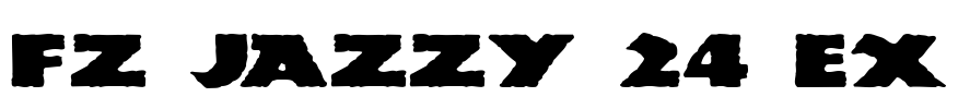 FZ JAZZY 24 EX Font Image