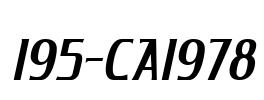 195-CAI978 Font Image
