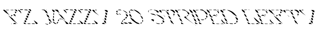 FZ JAZZY 20 STRIPED LEFTY Font Image
