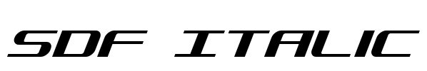 SDF Italic Font Image