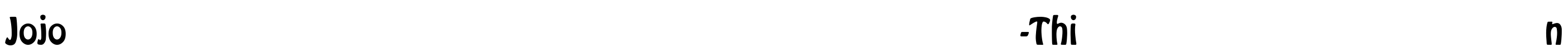 Jojo-Thin Font Image