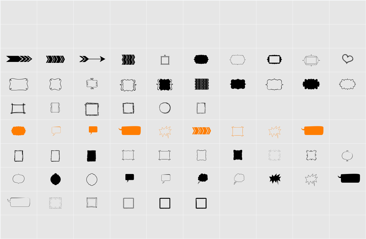 KG Flavor And Frames Two Character Map