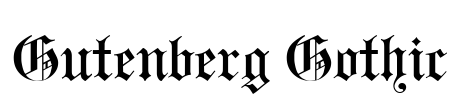 Gutenberg Gothic