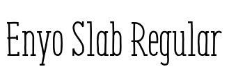 Enyo Slab Regular Font Image
