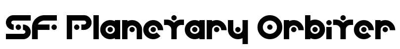SF Planetary Orbiter Font Image