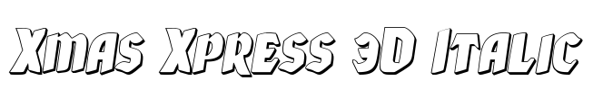 Xmas Xpress 3D Italic