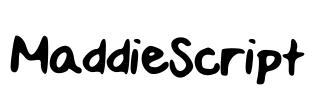 MaddieScript Font Image