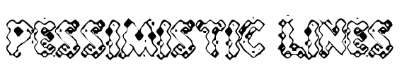 Pessimistic Lines Font Image