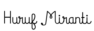 Huruf Miranti Font Image