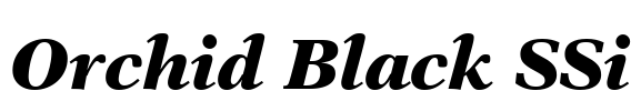 Orchid Black SSi Font Image
