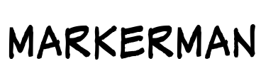 MarkerMan Font Image